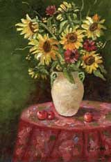 Sunflowers in a White Vase, Item 29